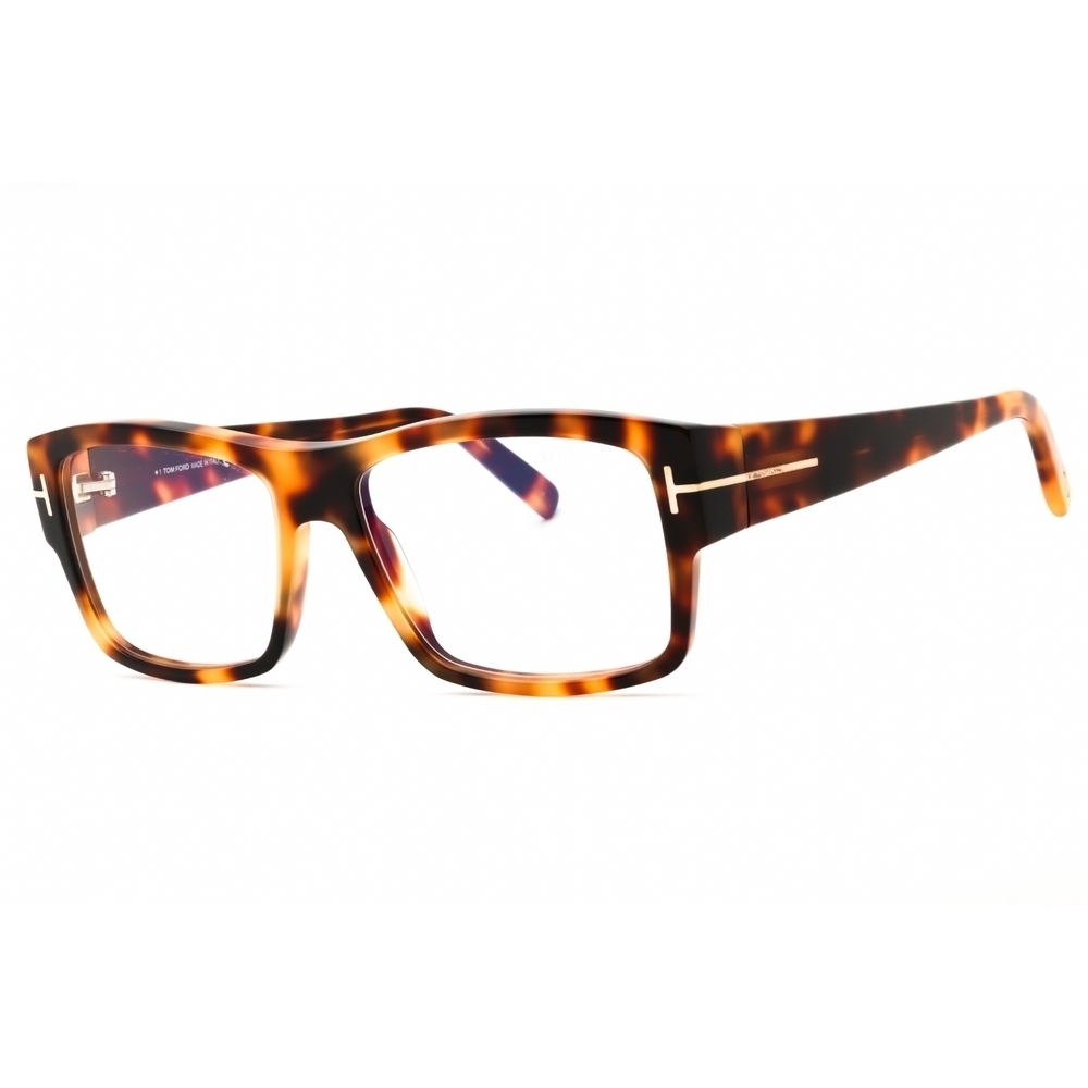 NWT Tom Ford FT5941 Blonde Havana Rectangle 55mm Eyeglasses
